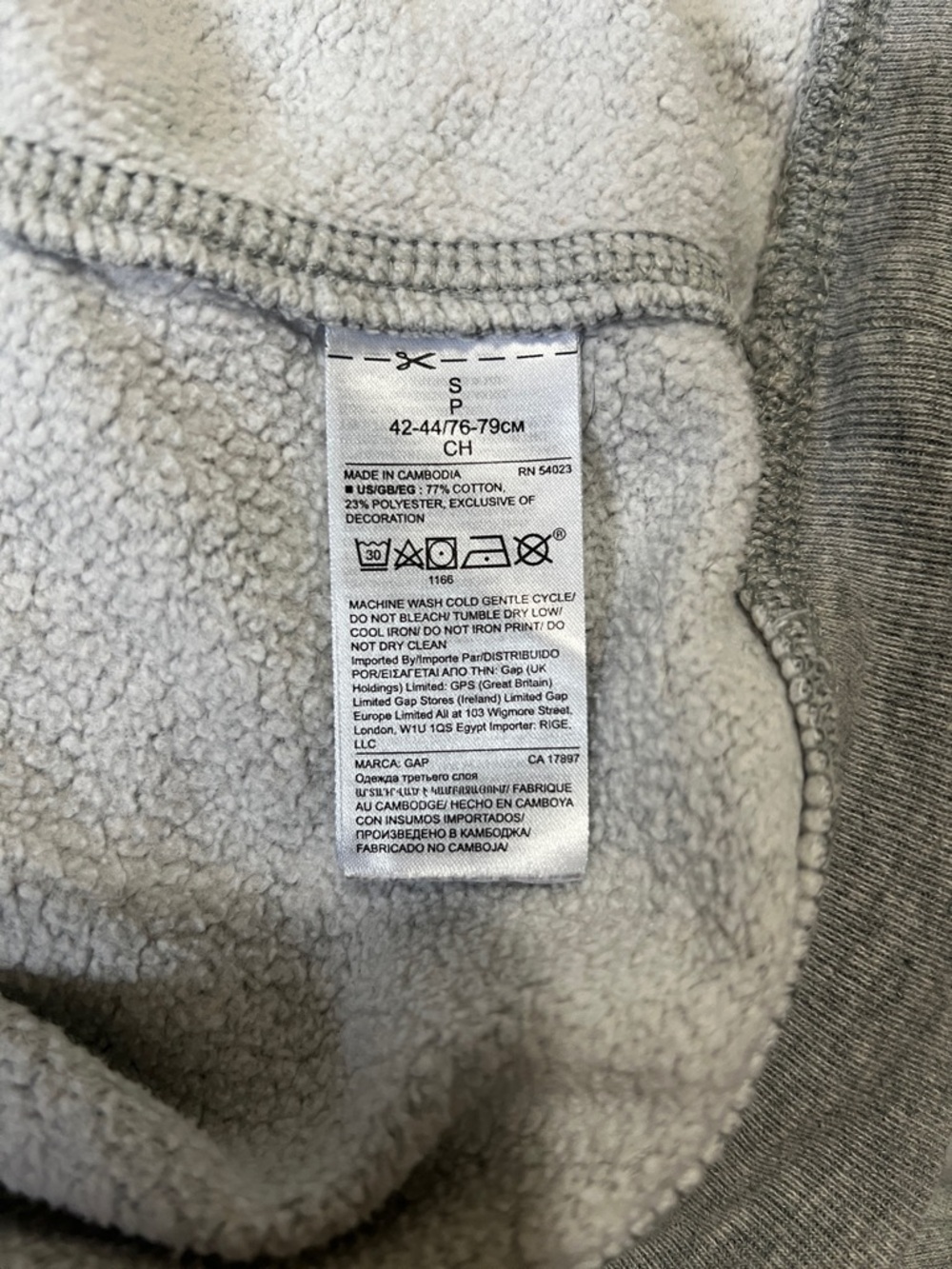 Gap Men’s Logo Crewneck Pullover Sweat shirt 
Size small - Picture 9 of 9